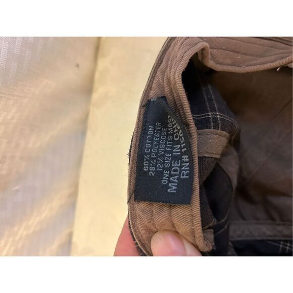 Guinness baseball cap hat bottle opener rn#115665 brown plaid - Picture 6 of 8